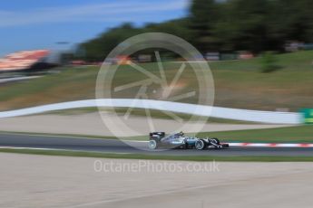 World © Octane Photographic Ltd. Mercedes AMG Petronas W07 Hybrid – Nico Rosberg. Friday 13th May 2016, F1 Spanish GP - Practice 1, Circuit de Barcelona Catalunya, Spain. Digital Ref : 1536CB7D6606