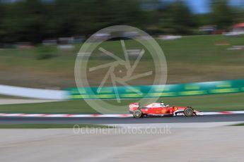 World © Octane Photographic Ltd. Scuderia Ferrari SF16-H – Kimi Raikkonen. Friday 13th May 2016, F1 Spanish GP - Practice 1, Circuit de Barcelona Catalunya, Spain. Digital Ref : 1536CB7D6618