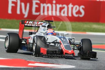 World © Octane Photographic Ltd. Haas F1 Team VF-16 – Romain Grosjean. Friday 13th May 2016, F1 Spanish GP - Practice 1, Circuit de Barcelona Catalunya, Spain. Digital Ref : 1536LB1D3827