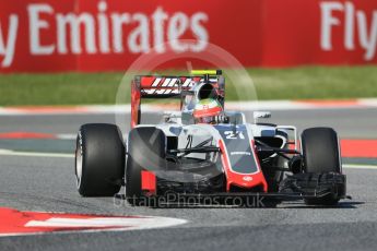 World © Octane Photographic Ltd. Haas F1 Team VF-16 - Esteban Gutierrez. Friday 13th May 2016, F1 Spanish GP - Practice 1, Circuit de Barcelona Catalunya, Spain. Digital Ref : 1536LB1D3858