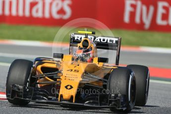 World © Octane Photographic Ltd. Renault Sport F1 Team RS16 – Esteban Ocon. Friday 13th May 2016, F1 Spanish GP - Practice 1, Circuit de Barcelona Catalunya, Spain. Digital Ref : 1536LB1D3868