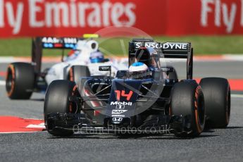 World © Octane Photographic Ltd. McLaren Honda MP4-31 – Fernando Alonso. Friday 13th May 2016, F1 Spanish GP - Practice 1, Circuit de Barcelona Catalunya, Spain. Digital Ref : 1536LB1D4003