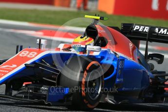 World © Octane Photographic Ltd. Manor Racing MRT05 – Rio Haryanto. Friday 13th May 2016, F1 Spanish GP - Practice 1, Circuit de Barcelona Catalunya, Spain. Digital Ref : 1536LB1D4221