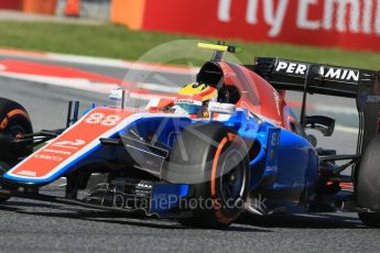 World © Octane Photographic Ltd. Manor Racing MRT05 – Rio Haryanto. Friday 13th May 2016, F1 Spanish GP - Practice 1, Circuit de Barcelona Catalunya, Spain. Digital Ref : 1536LB1D4293