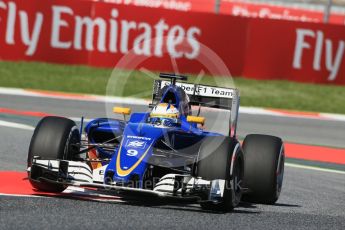 World © Octane Photographic Ltd. Sauber F1 Team C35 – Marcus Ericsson. Friday 13th May 2016, F1 Spanish GP - Practice 1, Circuit de Barcelona Catalunya, Spain. Digital Ref : 1536LB1D4312