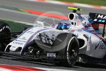 World © Octane Photographic Ltd. Williams Martini Racing, Williams Mercedes FW38 – Valtteri Bottas. Friday 13th May 2016, F1 Spanish GP - Practice 1, Circuit de Barcelona Catalunya, Spain. Digital Ref : 1536LB1D4432