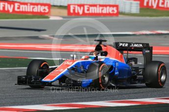 World © Octane Photographic Ltd. Manor Racing MRT05 - Pascal Wehrlein. Friday 13th May 2016, F1 Spanish GP - Practice 1, Circuit de Barcelona Catalunya, Spain. Digital Ref : 1536LB1D4665