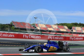 World © Octane Photographic Ltd. Sauber F1 Team C35 – Marcus Ericsson. Friday 13th May 2016, F1 Spanish GP - Practice 1, Circuit de Barcelona Catalunya, Spain. Digital Ref : 1536LB5D3103