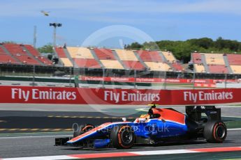 World © Octane Photographic Ltd. Manor Racing MRT05 – Rio Haryanto. Friday 13th May 2016, F1 Spanish GP - Practice 1, Circuit de Barcelona Catalunya, Spain. Digital Ref : 1536LB5D3148