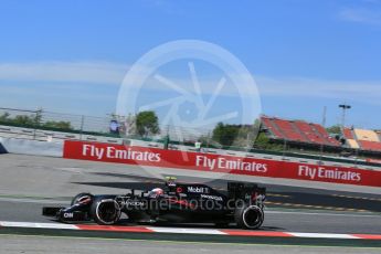 World © Octane Photographic Ltd. McLaren Honda MP4-31 – Jenson Button. Friday 13th May 2016, F1 Spanish GP - Practice 1, Circuit de Barcelona Catalunya, Spain. Digital Ref : 1536LB5D3168