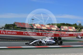 World © Octane Photographic Ltd. Williams Martini Racing, Williams Mercedes FW38 – Felipe Massa. Friday 13th May 2016, F1 Spanish GP - Practice 1, Circuit de Barcelona Catalunya, Spain. Digital Ref : 1536LB5D3176