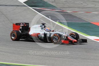 World © Octane Photographic Ltd. Haas F1 Team VF-16 – Romain Grosjean. Friday 13th May 2016, F1 Spanish GP - Practice 2, Circuit de Barcelona Catalunya, Spain. Digital Ref : 1539CB1D8039