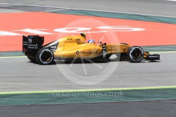 World © Octane Photographic Ltd. Renault Sport F1 Team RS16 – Jolyon Palmer. Friday 13th May 2016, F1 Spanish GP - Practice 2, Circuit de Barcelona Catalunya, Spain. Digital Ref : 1539CB1D8110