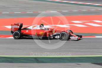 World © Octane Photographic Ltd. Scuderia Ferrari SF16-H – Kimi Raikkonen. Friday 13th May 2016, F1 Spanish GP - Practice 2, Circuit de Barcelona Catalunya, Spain. Digital Ref : 1539CB1D8171