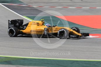World © Octane Photographic Ltd. Renault Sport F1 Team RS16 – Jolyon Palmer. Friday 13th May 2016, F1 Spanish GP - Practice 2, Circuit de Barcelona Catalunya, Spain. Digital Ref : 1539CB1D8291