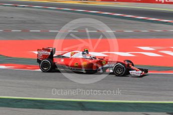 World © Octane Photographic Ltd. Scuderia Ferrari SF16-H – Kimi Raikkonen. Friday 13th May 2016, F1 Spanish GP - Practice 2, Circuit de Barcelona Catalunya, Spain. Digital Ref : 1539CB1D8324