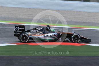 World © Octane Photographic Ltd. Sahara Force India VJM09 - Nico Hulkenberg. Friday 13th May 2016, F1 Spanish GP - Practice 2, Circuit de Barcelona Catalunya, Spain. Digital Ref : 1539CB1D8372