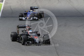 World © Octane Photographic Ltd. McLaren Honda MP4-31 – Fernando Alonso. Friday 13th May 2016, F1 Spanish GP Practice 2, Circuit de Barcelona Catalunya, Spain. Digital Ref : 1539CB1D8403