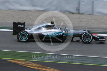 World © Octane Photographic Ltd. Mercedes AMG Petronas W07 Hybrid – Nico Rosberg. Friday 13th May 2016, F1 Spanish GP Practice 2, Circuit de Barcelona Catalunya, Spain. Digital Ref : 1539CB1D8415