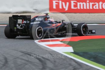 World © Octane Photographic Ltd. McLaren Honda MP4-31 – Jenson Button. Friday 13th May 2016, F1 Spanish GP Practice 2, Circuit de Barcelona Catalunya, Spain. Digital Ref : 1539CB1D8447