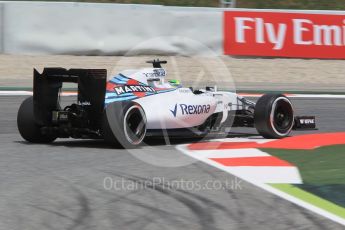 World © Octane Photographic Ltd. Williams Martini Racing, Williams Mercedes FW38 – Felipe Massa. Friday 13th May 2016, F1 Spanish GP Practice 2, Circuit de Barcelona Catalunya, Spain. Digital Ref : 1539CB1D8457