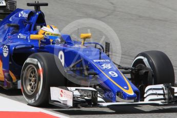 World © Octane Photographic Ltd. Sauber F1 Team C35 – Marcus Ericsson. Friday 13th May 2016, F1 Spanish GP Practice 2, Circuit de Barcelona Catalunya, Spain. Digital Ref : 1539CB1D8472