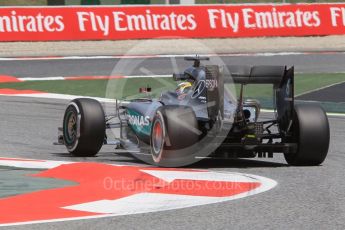 World © Octane Photographic Ltd. Mercedes AMG Petronas W07 Hybrid – Lewis Hamilton. Friday 13th May 2016, F1 Spanish GP Practice 2, Circuit de Barcelona Catalunya, Spain. Digital Ref : 1539CB1D8570