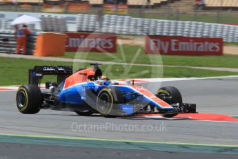 World © Octane Photographic Ltd. Manor Racing MRT05 - Pascal Wehrlein. Friday 13th May 2016, F1 Spanish GP Practice 2, Circuit de Barcelona Catalunya, Spain. Digital Ref : 1539CB1D8678