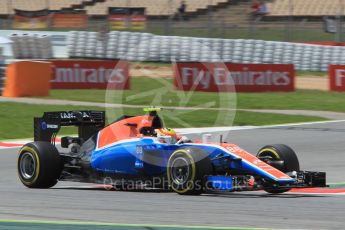 World © Octane Photographic Ltd. Manor Racing MRT05 – Rio Haryanto. Friday 13th May 2016, F1 Spanish GP Practice 2, Circuit de Barcelona Catalunya, Spain. Digital Ref : 1539CB1D8683