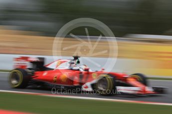 World © Octane Photographic Ltd. Scuderia Ferrari SF16-H – Sebastian Vettel. Friday 13th May 2016, F1 Spanish GP Practice 2, Circuit de Barcelona Catalunya, Spain. Digital Ref : 1539CB1D8729