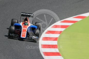 World © Octane Photographic Ltd. Manor Racing MRT05 - Pascal Wehrlein. Friday 13th May 2016, F1 Spanish GP Practice 2 Circuit de Barcelona Catalunya, Spain. Digital Ref : 1539LB1D4876