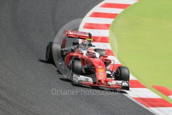 World © Octane Photographic Ltd. Scuderia Ferrari SF16-H – Kimi Raikkonen. Friday 13th May 2016, F1 Spanish GP Practice 2, Circuit de Barcelona Catalunya, Spain. Digital Ref : 1539LB1D4906