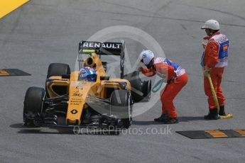 World © Octane Photographic Ltd. Renault Sport F1 Team RS16 – Jolyon Palmer. Friday 13th May 2016, F1 Spanish GP Practice 2, Circuit de Barcelona Catalunya, Spain. Digital Ref : 1539LB1D5060