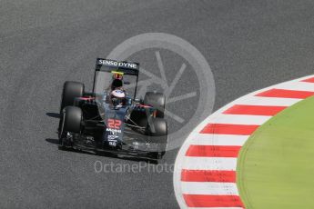 World © Octane Photographic Ltd. McLaren Honda MP4-31 – Jenson Button. Friday 13th May 2016, F1 Spanish GP Practice 2, Circuit de Barcelona Catalunya, Spain. Digital Ref : 1539LB1D5181