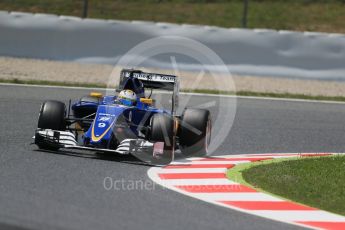 World © Octane Photographic Ltd. Sauber F1 Team C35 – Marcus Ericsson. Friday 13th May 2016, F1 Spanish GP Practice 2, Circuit de Barcelona Catalunya, Spain. Digital Ref : 1539LB1D5243