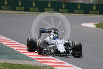 World © Octane Photographic Ltd. Williams Martini Racing, Williams Mercedes FW38 – Felipe Massa. Friday 13th May 2016, F1 Spanish GP Practice 2, Circuit de Barcelona Catalunya, Spain. Digital Ref : 1539LB1D5379