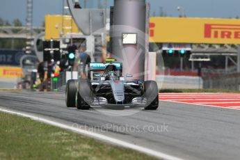 World © Octane Photographic Ltd. Mercedes AMG Petronas W07 Hybrid – Nico Rosberg. Friday 13th May 2016, F1 Spanish GP Practice 2, Circuit de Barcelona Catalunya, Spain. Digital Ref : 1539LB1D5443