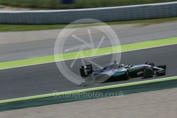 World © Octane Photographic Ltd. Mercedes AMG Petronas W07 Hybrid – Lewis Hamilton. Friday 13th May 2016, F1 Spanish GP Practice 2, Circuit de Barcelona Catalunya, Spain. Digital Ref : 1539LB5D3450