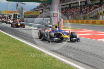World © Octane Photographic Ltd. DAMS - GP2/11 – Nicholas Latifi. Friday 13th May 2016, GP2 Practice, Circuit de Barcelona Catalunya, Spain. Digital Ref :1538CB1D7957