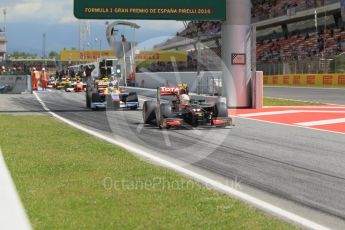 World © Octane Photographic Ltd. Rapax - GP2/11 – Arthur Pic. Friday 13th May 2016, GP2 Practice, Circuit de Barcelona Catalunya, Spain. Digital Ref :1538CB1D7974