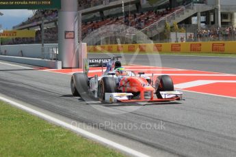 World © Octane Photographic Ltd. MP Motorsport - GP2/11 – Oliver Rowland. Friday 13th May 2016, GP2 Practice, Circuit de Barcelona Catalunya, Spain. Digital Ref :1538CB1D7990