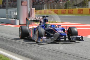 World © Octane Photographic Ltd. Carlin - GP2/11 – TBA. Friday 13th May 2016, GP2 Practice, Circuit de Barcelona Catalunya, Spain. Digital Ref :1538CB1D7994