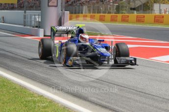World © Octane Photographic Ltd. Carlin - GP2/11 – Marvin Kirchhofer. Friday 13th May 2016, GP2 Practice, Circuit de Barcelona Catalunya, Spain. Digital Ref :1538CB1D8002