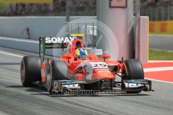 World © Octane Photographic Ltd. Arden International - GP2/11 – Jimmy Eriksson. Friday 13th May 2016, GP2 Practice, Circuit de Barcelona Catalunya, Spain. Digital Ref :1538CB1D8010