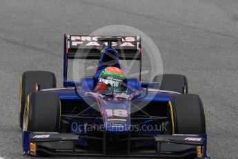 World © Octane Photographic Ltd. Carlin - GP2/11 – Sergio Canamasas. Friday 13th May 2016, GP2 Qualifying, Circuit de Barcelona Catalunya, Spain. Digital Ref :1541CB7D6865