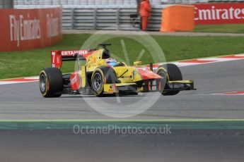 World © Octane Photographic Ltd. Pertamina Campos Racing - GP2/11 – Mitch Evans. Friday 13th May 2016, GP2 Qualifying, Circuit de Barcelona Catalunya, Spain. Digital Ref :1541CB7D6968