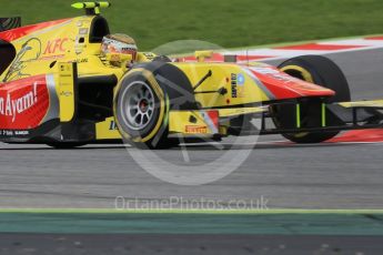 World © Octane Photographic Ltd. Pertamina Campos Racing - GP2/11 – Sean Gelael. Friday 13th May 2016, GP2 Qualifying, Circuit de Barcelona Catalunya, Spain. Digital Ref :1541CB7D6976