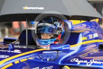 World © Octane Photographic Ltd. DAMS - GP3/16 – Jake Hughes. Friday 13th May 2016, GP3 Practice, Circuit de Barcelona Catalunya, Spain. Digital Ref :1540CB1D9036