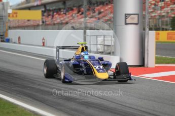 World © Octane Photographic Ltd. DAMS - GP3/16 – Jake Hughes. Friday 13th May 2016, GP3 Practice, Circuit de Barcelona Catalunya, Spain. Digital Ref :1540CB1D9121
