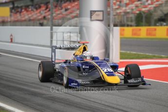 World © Octane Photographic Ltd. DAMS - GP3/16 – Kevin Joerg. Friday 13th May 2016, GP3 Practice, Circuit de Barcelona Catalunya, Spain. Digital Ref :1540CB1D9140